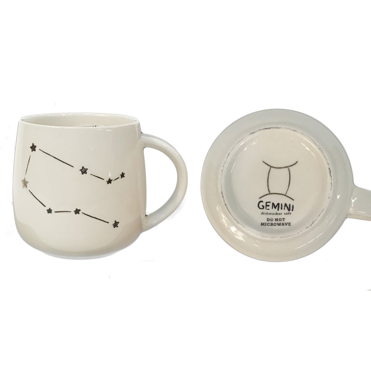 Zodiac Sign Stoneware Mug, 12 Asst