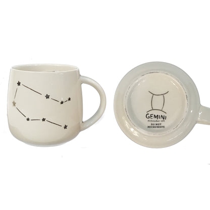 Zodiac Sign Stoneware Mug, 12 Asst