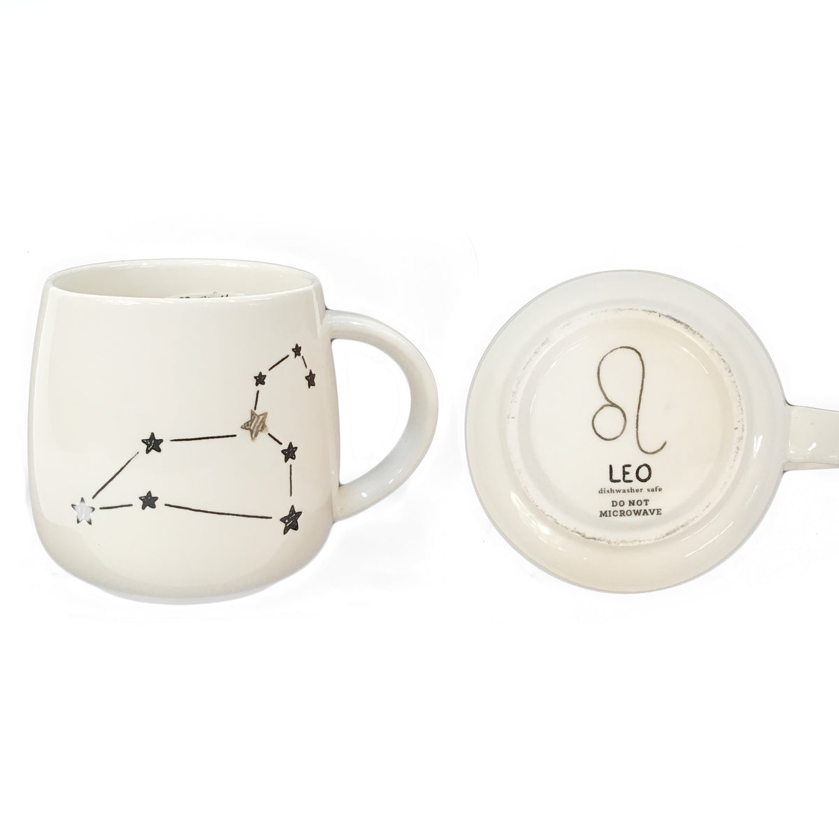 Zodiac Sign Stoneware Mug, 12 Asst