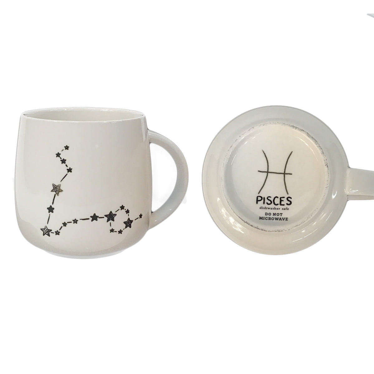Zodiac Sign Stoneware Mug, 12 Asst
