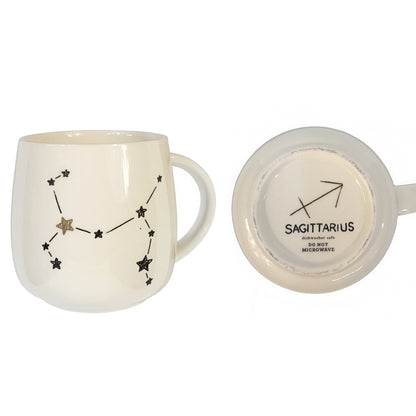 Zodiac Sign Stoneware Mug, 12 Asst