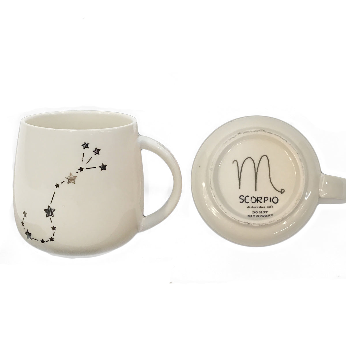 Zodiac Sign Stoneware Mug, 12 Asst
