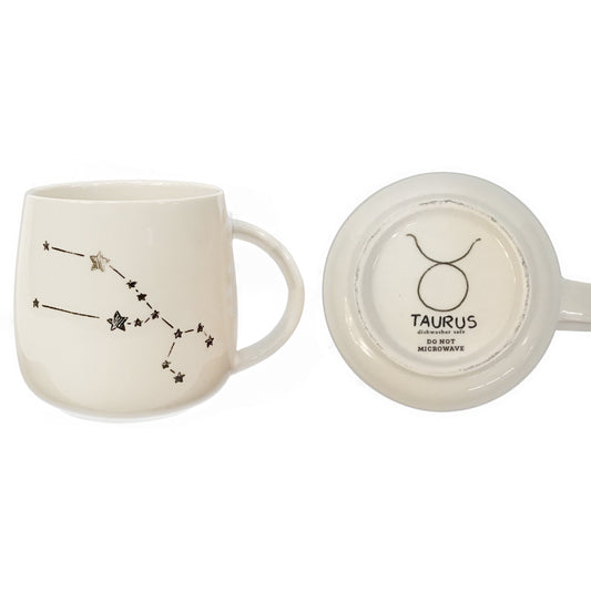 Zodiac Sign Stoneware Mug, 12 Asst