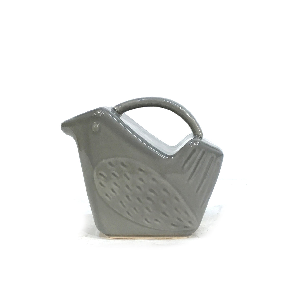 Stoneware Bird Shaped Creamer, 3 Asst