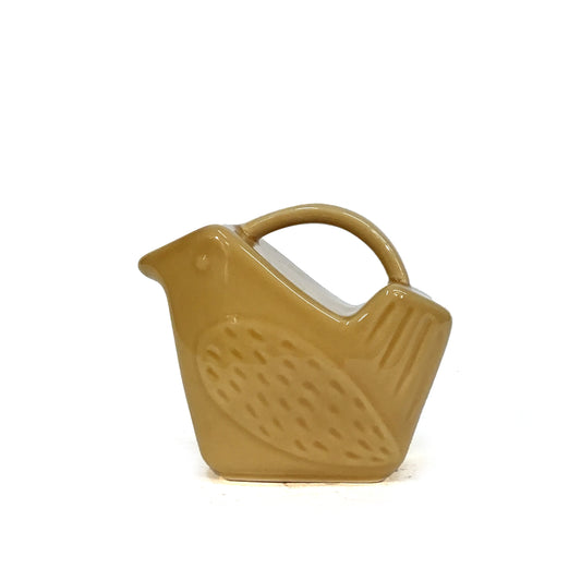 Stoneware Bird Shaped Creamer, 3 Asst