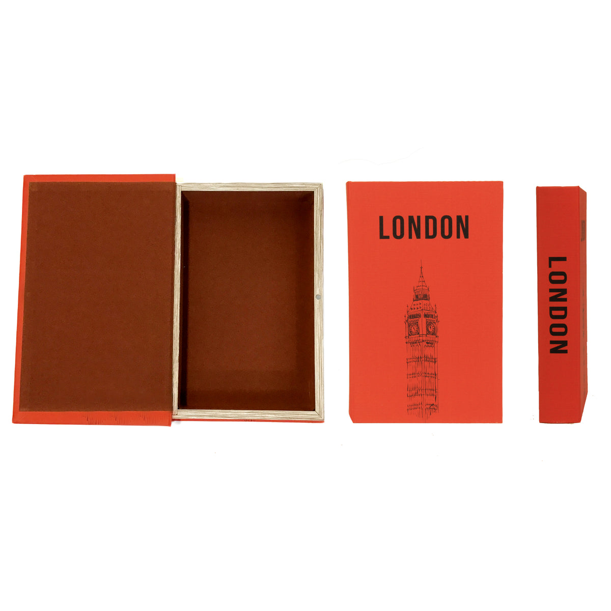 Book Storage Box, MDF/Canvas City Names