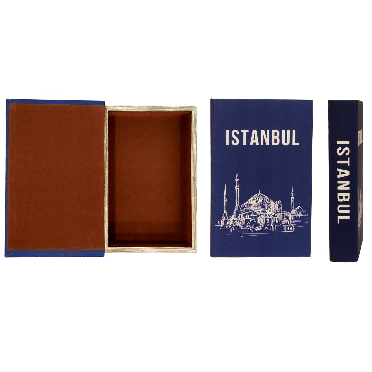 Book Storage Box, MDF/Canvas City Names
