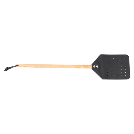 Mad Man Blk Leather Fly Swatter w/ Hardwood Handle