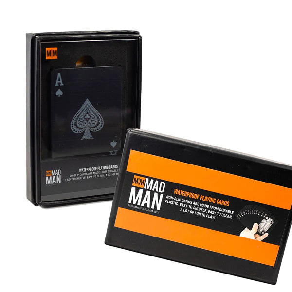 Mad Man Black Waterproof Playing Cards
