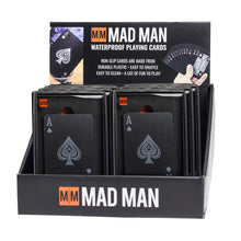 Load image into Gallery viewer, Mad Man Black Waterproof Playing Cards
