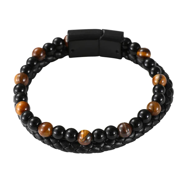 Mad Man Brown Lava Rock Bracelet