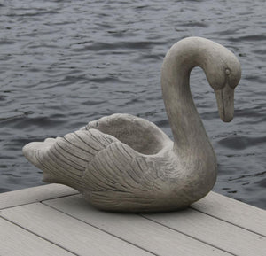 Large Swan Cement Planter