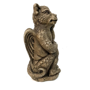 Listening Gargoyle Statue, 14in