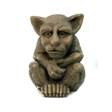 Load image into Gallery viewer, Shy Sitting Gargoyle Statue, 14in
