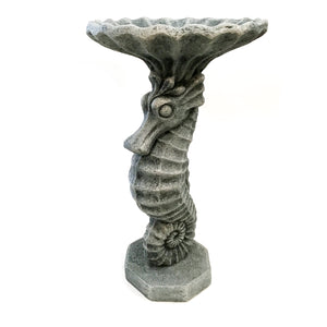 Seahorse Bird Bath, One Piece