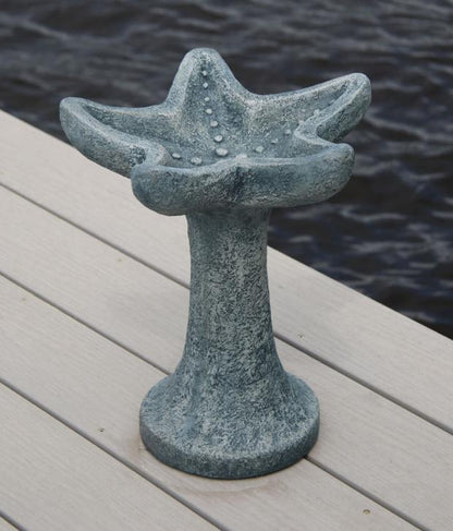 Petite Starfish Bird Bath, One Piece