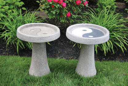 Yin Yang Bird Bath