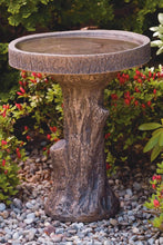 Load image into Gallery viewer, Tree Stump Bird Bath, 24in
