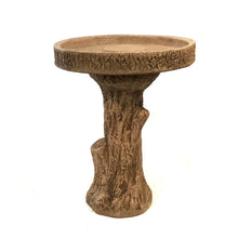 Load image into Gallery viewer, Tree Stump Bird Bath, 24in

