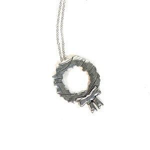 Silver Wreath Pendant