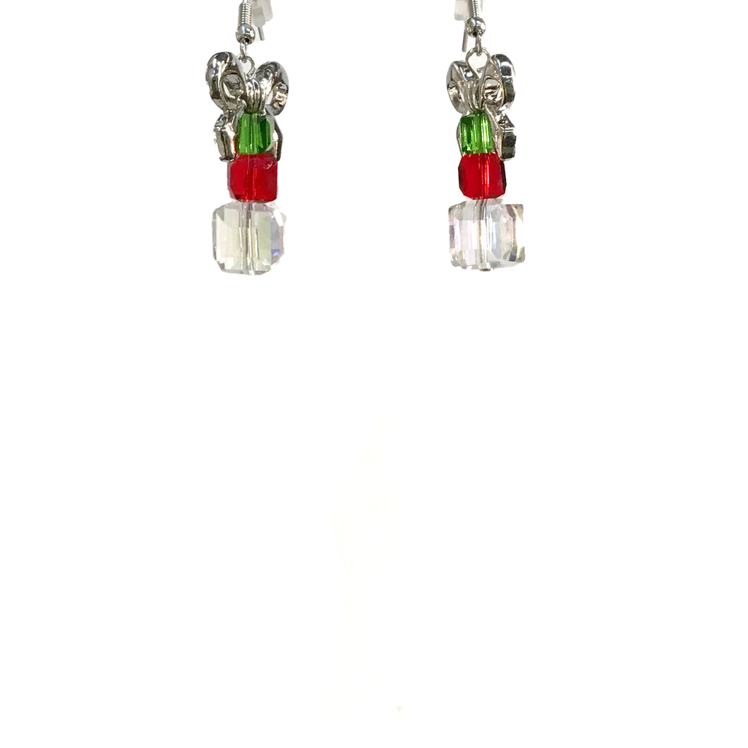 Silver/Multi-color Gift Stack Earrings