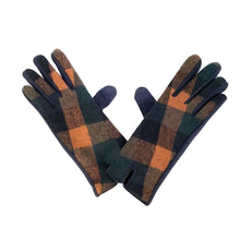 Load image into Gallery viewer, Gloves, Plaid Navy
