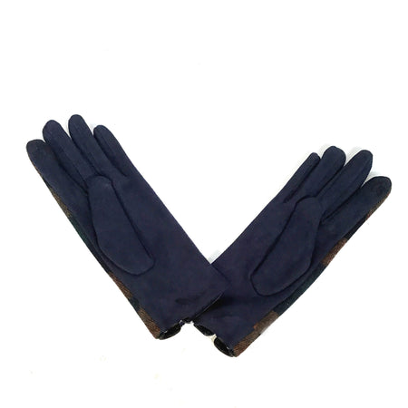 Gloves, Plaid Navy