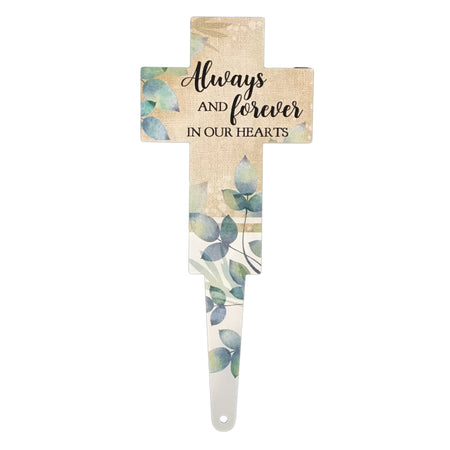 Metal Cross Memorial Garden Stake, 6 Asst