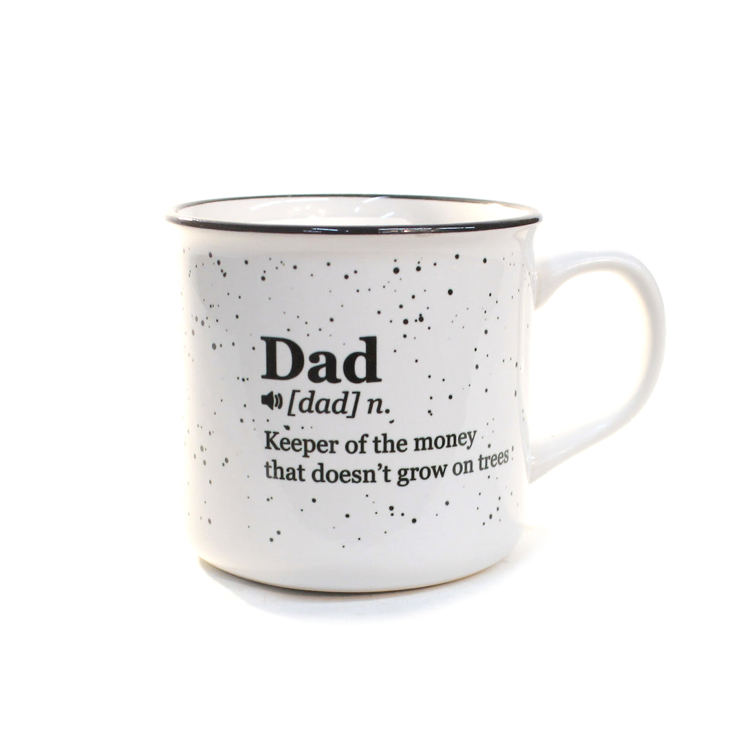 Ceramic Vintage Mug, Dad Definition, 13oz