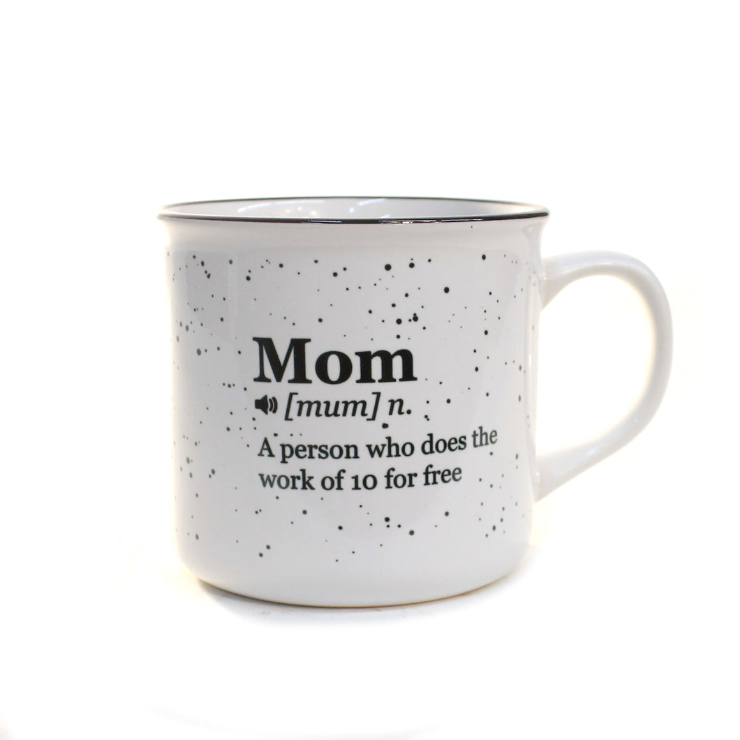 Ceramic Vintage Mug, Mom Definition, 13oz