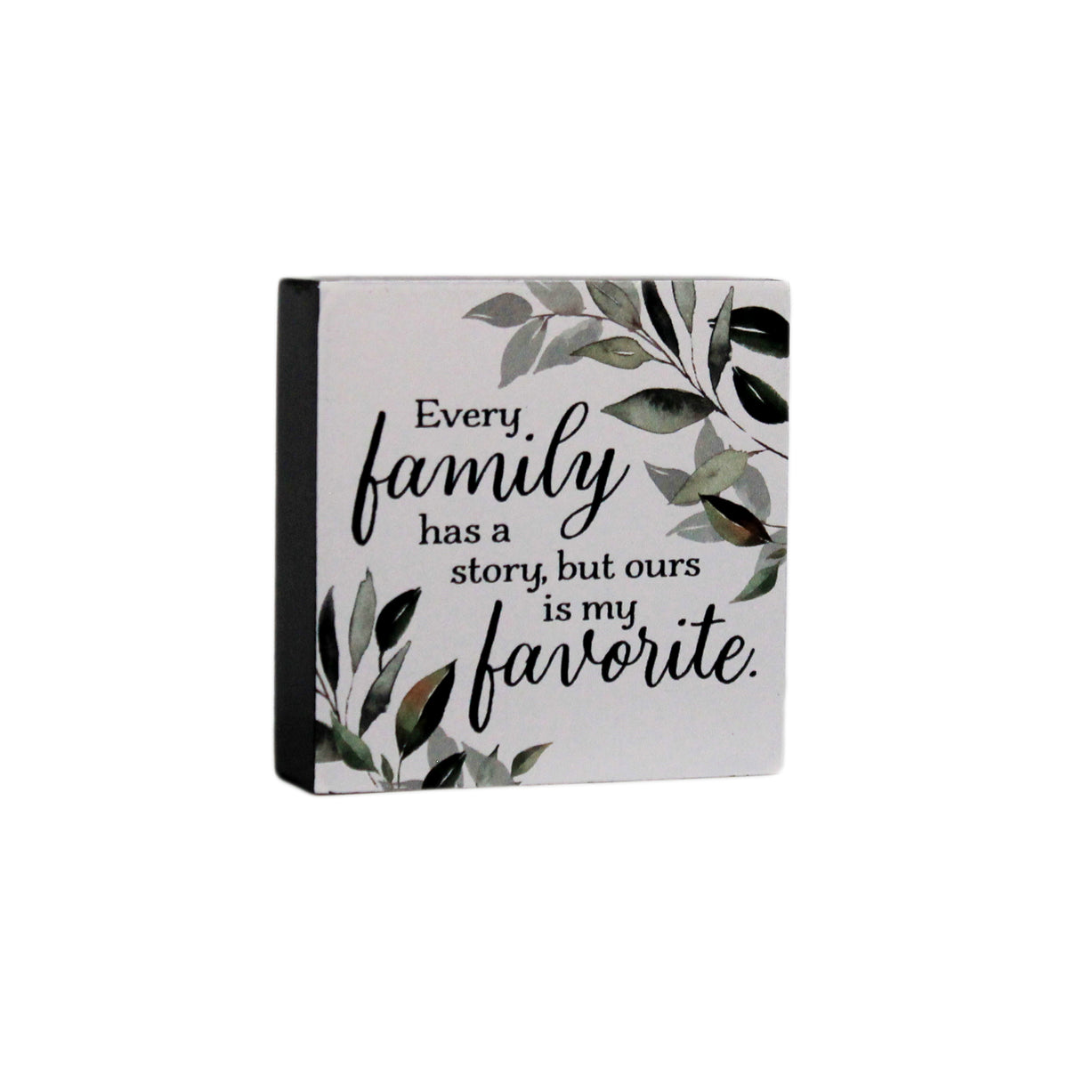 Mini Wood Block Shelf Decor, Family Story