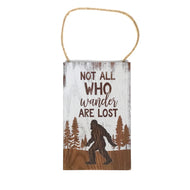 Wood Wall Sign, Bigfoot