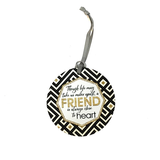 Wood Ornament, Friend is Always Close