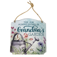 Metal Wall Sign, Grandma's Garden
