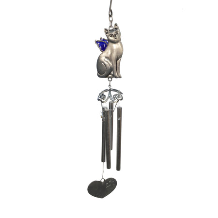 Metal Wind Chime, Cat Forever, 17"