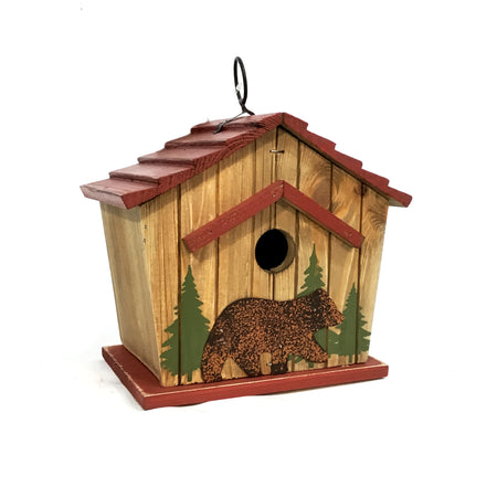 Wood Birdhouse, Bear