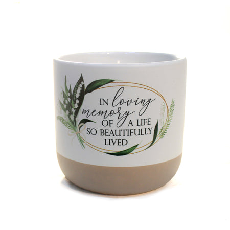 Ceramic Planter, In Loving Memory