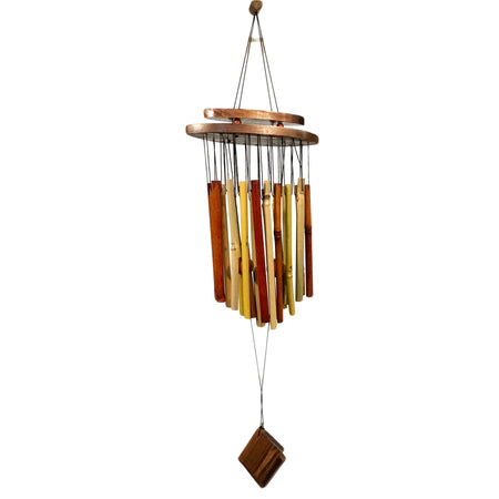 Bamboo Wind Chime, Apricot 31"