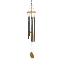 Load image into Gallery viewer, Multi Colour Solar Wind Chime, Silver 36in

