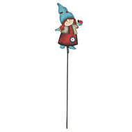 Girl With Ladybug Plant Pick