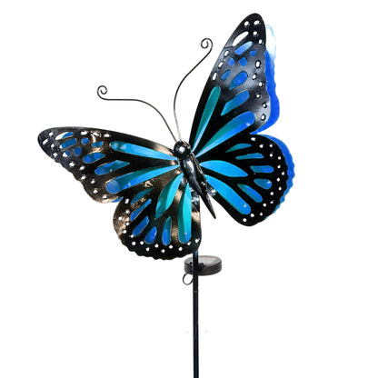 Blue Butterfly Solar Stake
