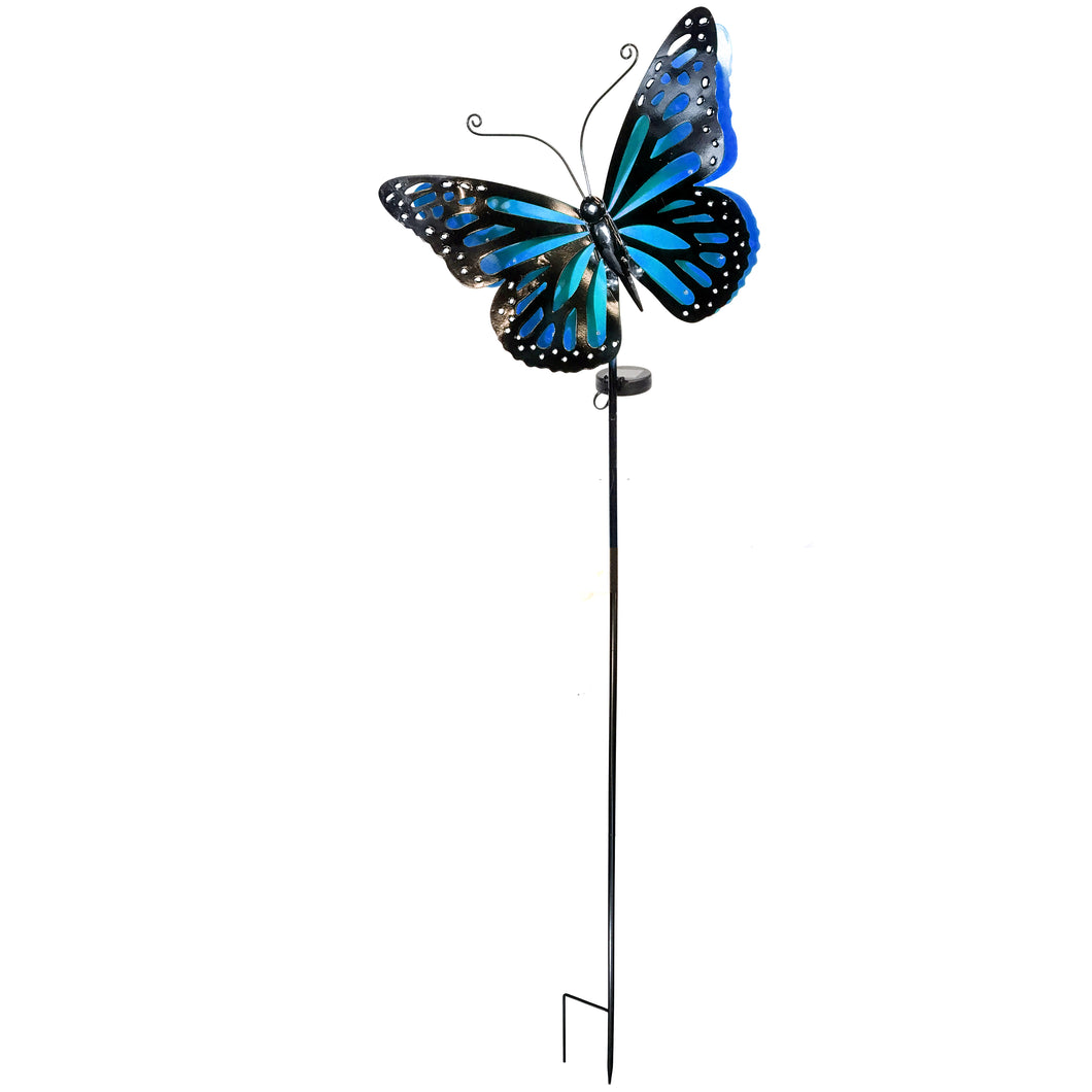 Blue Butterfly Solar Stake