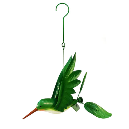 Green Hummingbird Hanging Spinner