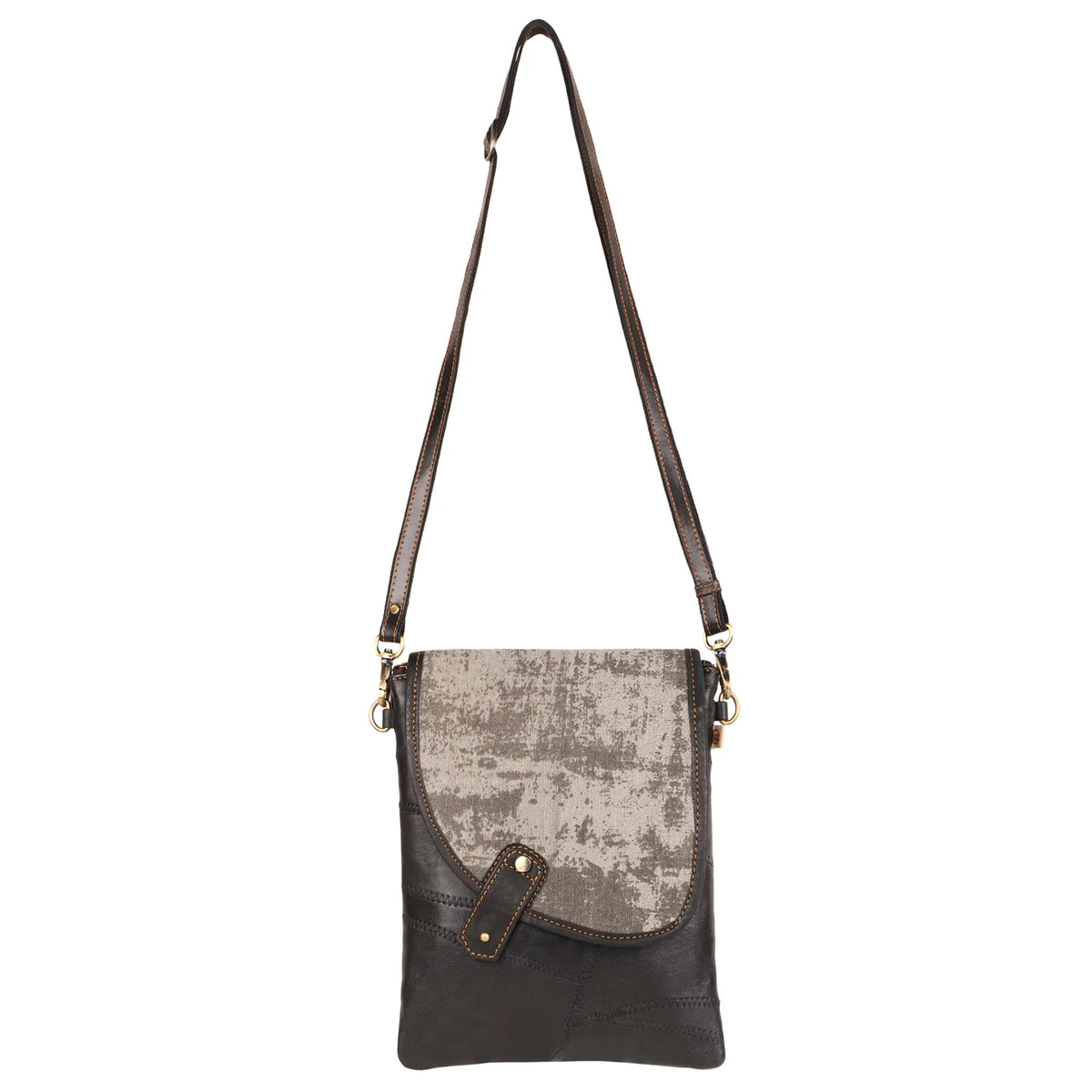 Small Black & Grey Crossbody Bag