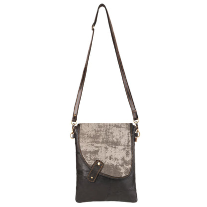 Small Black & Grey Crossbody Bag