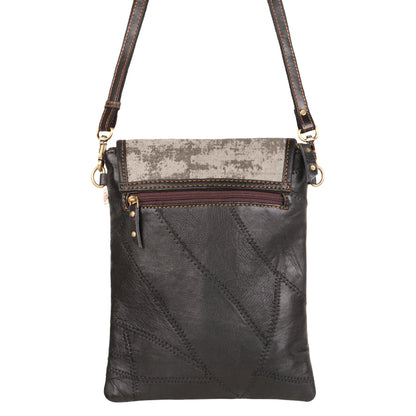 Small Black & Grey Crossbody Bag