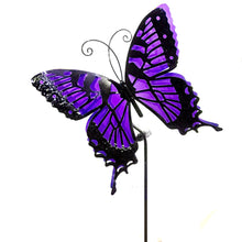 Load image into Gallery viewer, Purple Butterfly Solar Stake
