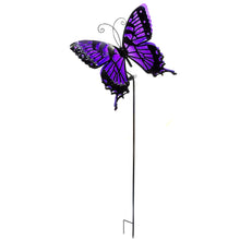 Load image into Gallery viewer, Purple Butterfly Solar Stake
