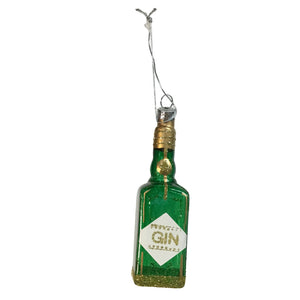 Gin Bottle Christmas Ornament