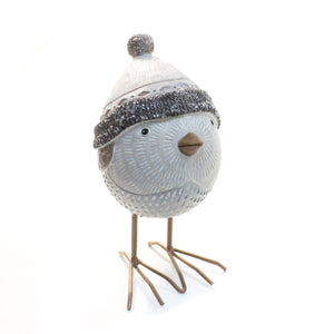 Decorative Bird with Beige Hat